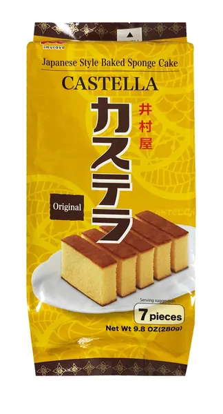Imuraya Japanese Style Pre-Sliced Baked Sponge Pound Cake 9.8oz, 7 Pieces (Original) - Original