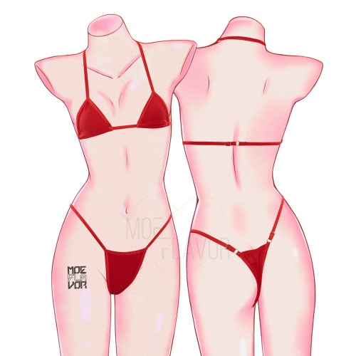 Micro Lingerie - Red / Without Cross / XS/S