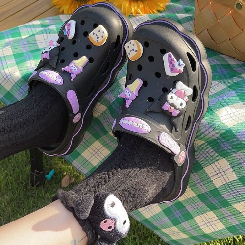 Kawaii Character Crocs - Kuromi / 35-36