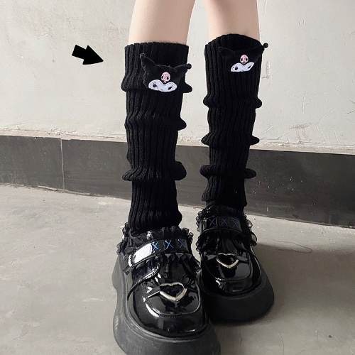 Kuromi Winter Socks | 35-38 / Black