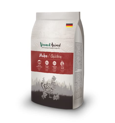Venandi Animal Premium Trockenfutter für Katzen, Huhn, getreidefrei mit viel frischem Fleisch, 1.5 kg - Huhn - 1.5 kg (1er Pack)
