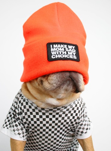 I Make Mom Sad Beanie | HEATHER ORANGE