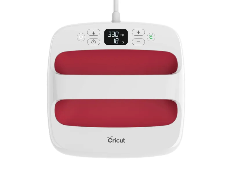 Cricut EasyPress 2 Heat Press Machine (9" x 9"), Ideal for T-Shirts, Tote Bags, Pillows, Aprons, and More, Precise Temperature Control, Features Insulated Safety Base & Auto-Shut Off, Raspberry