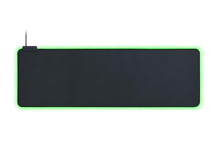 Razer Goliathus Extended Chroma - Extra große weiche XXL Gaming Maus-Matte mit RGB Beleuchtung (Kabelhalterung, Stoff-Oberfläche, gesteppter Rand, optimiert für alle Mäuse) Schwarz - Goliathus Extended Chroma