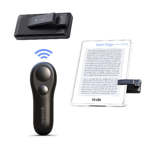 SYUKUYU RF Remote Control Page Turner for Kindle Reading Ipad Surface Comics, iPhone Android Tablets Reading Novels Taking Photos