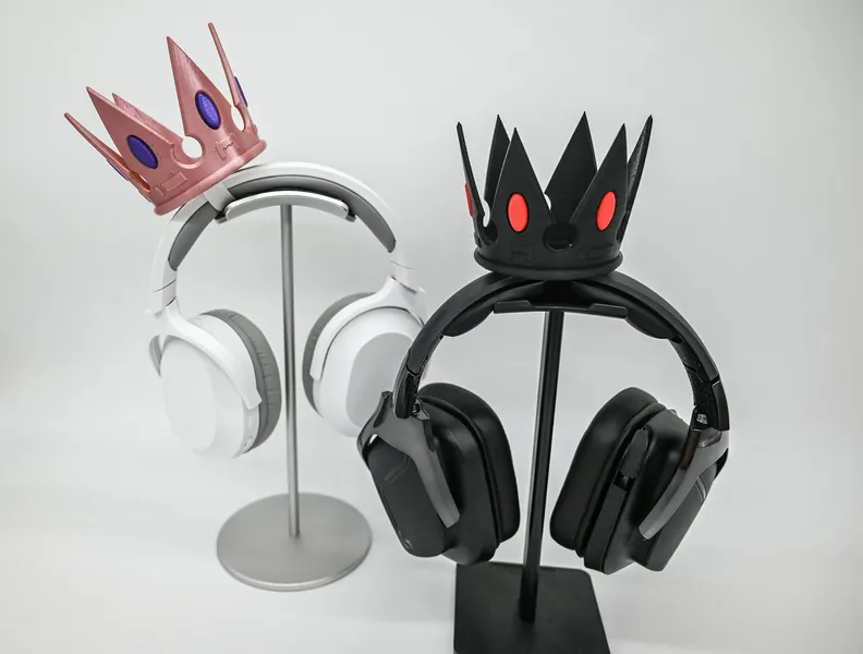 Jeweled Gaming Crown Headset Attachment, Princess Queen Cosplay, Gaming Headphone Accessories, Live Streaming Props, King Prince Cosplay