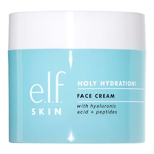 e.l.f. SKIN Holy Hydration! Face Cream, Moisturizer For Nourishing & Plumping Skin, Infused With Hyaluronic Acid, Vegan & Cruelty-Free, 1.76 Oz - Fresh, Clean Scent