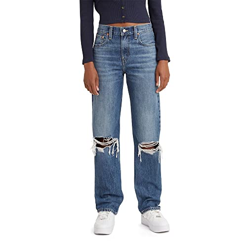 Levi's Women's Low Pro Jeans - Standard - 28 Regular - Breathe Out - Medium Indigo