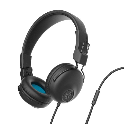 JLab Studio On-Ear Wired Headphones - Black