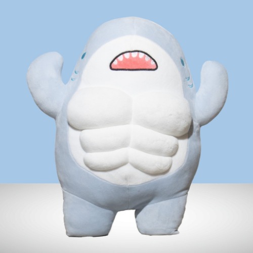 Bruce - Muscle Shark Plush (Blue) - 45cm