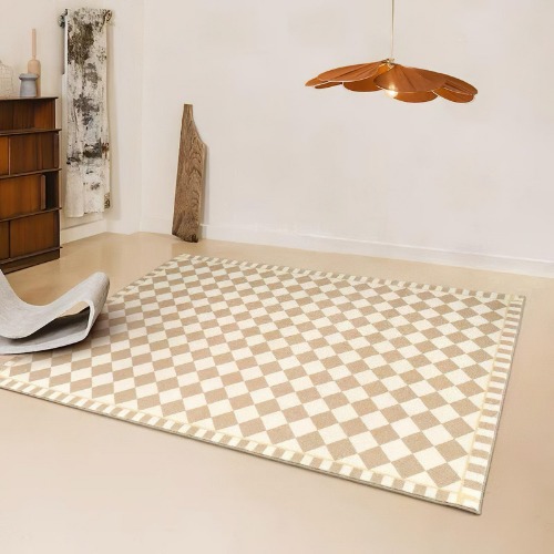 Checkerboard Living Room Rug - 31" x 63" (80x160cm)