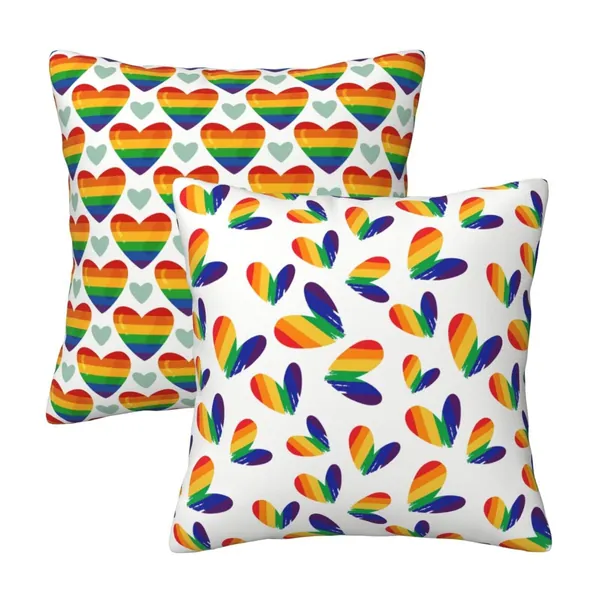 Pride Month Lgbtq Gay Pride Ally Sofa Throw Pillow Bedroom Car Soft Decorative Pillowcase Cushion Cover 18"X18"