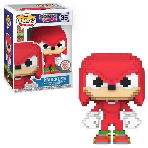Funko Pop! Sonic The Hedgehog Knuckles 8-Bit US Exclusive Vinyl Figure