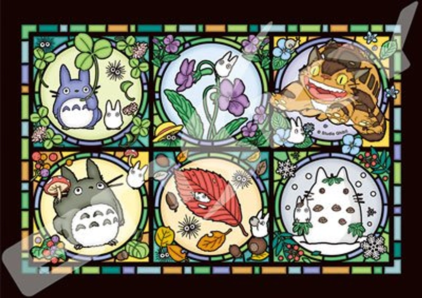 208-piece jigsaw puzzle My Neighbor Totoro Totoro seasonal news Art Crystal Jigsaw Small piece (18.2x25.7cm)