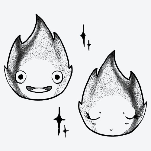 Calcifer temp tattoo 