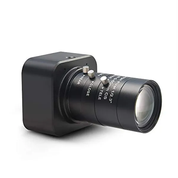 MOKOSE HD Webcam USB 3840 x 2160 Digital Industrial Camera with CS-Mount 5-50mm Telephoto Zoom Manual Lens UVC Free Drive.