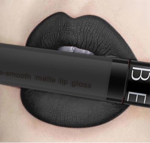 SeleneTenderaes 11-color matte non-stick cup lip glaze non-decolorizing lip gloss lipstick lipstick 0.34 FL OZ - black