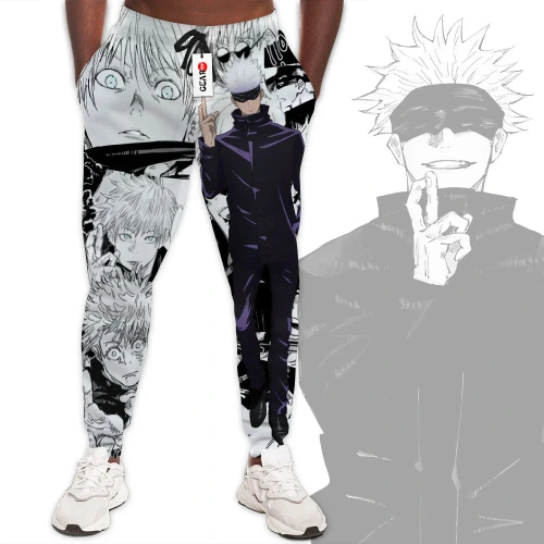 Satoru Gojo Jogger Pants Custom Manga Sweatpants