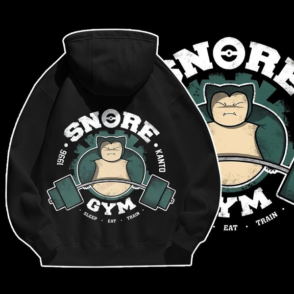 Snorlax Snore Gym Graphic Apparel