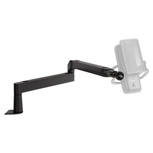 Elgato Wave Mic Arm LP - Premium Low Profile Microphone with Cable Management Channels, Desk Clamp, Versatile Mounting and Fully Adjustable, perfect for Podcast, Streaming, Gaming, Home Office - Black - Low Profile