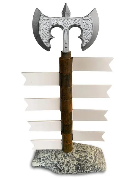 Conjurer Co. DND Initiative Tracker | DnD Recorder Tools | Gift for Dungeons  Dragons Players, Dungeon Master / DM or RPG Gaming | D  D Tracking Stand | Holds 8 Flag Markers | DND Sword / Battle Axe