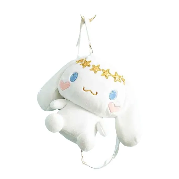 SDFJ Kawaii Cinnamoroll Taschen Cartoon Rucksäcke Weiches Plüschtier 30Cm Mode Anime Schönheit Flauschige Puppe Mädchen Kinder Spielzeug Geburtstagsgeschenke