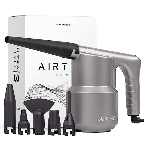 IT Dusters AirTec Ultra Electric Air Duster Blower for PC, Laptop, Console, Electronics and Home Cleaning, Environmental Alternative to Spray air can Duster Keyboard Cleaner (Type 3) - Type 3