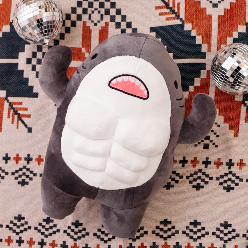 Buff Shark Plushies - 18" / 45 cm / Grey