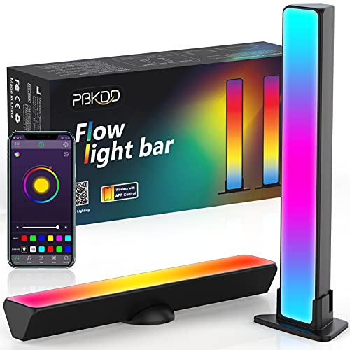 PBKDD 2 Smart Led Lampe Lumière D'ambiance Avec 20 Effets D'éclairage Et 8 Modes De Rythme Musical Lampe De Jeu Smart Lampe Bureau Contrôlées Par APP Pour TV PC
