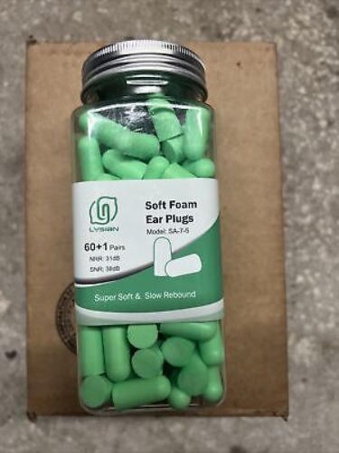 Ear Plugs—Green Color Soft Foam Ear Plugs 60 Pairs  | eBay