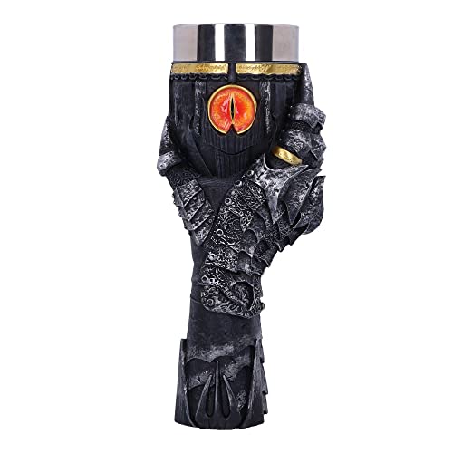 Nemesis Now Officially Licensed Lord of The Rings Sauron Goblet, Grey, 22.5cm, 400 milliliters