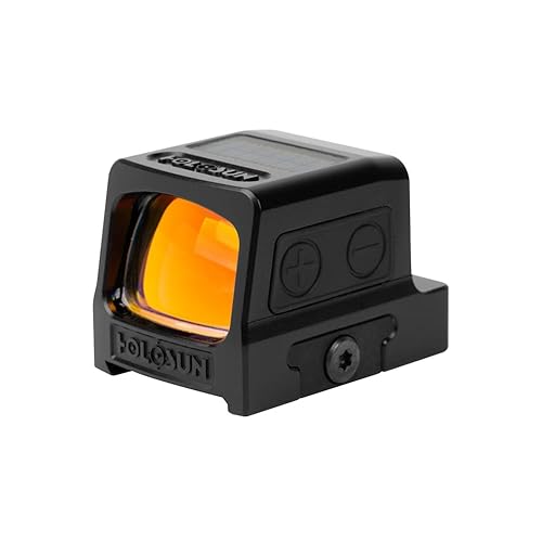 HOLOSUN HE509T X2 Reflex Pistol Sight - Shake-Awake Parallax-Free Enclosed Sight with MRS - RMR Adapter Included - Red/Green - Red 2 MOA Dot & 32 MOA Circle (HE509T-RD X2)