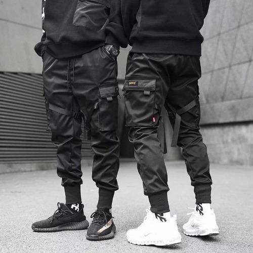WLS Dark Cargo Joggers | M / Black