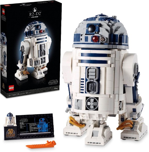 LEGO Star Wars R2-D2 75308 Droid Building Set for Adults, Collectible Display Model with Luke Skywalker’s Lightsaber, Great Birthday for Husbands, Wives, Any Star Wars Fans - Frustration-Free Packaging