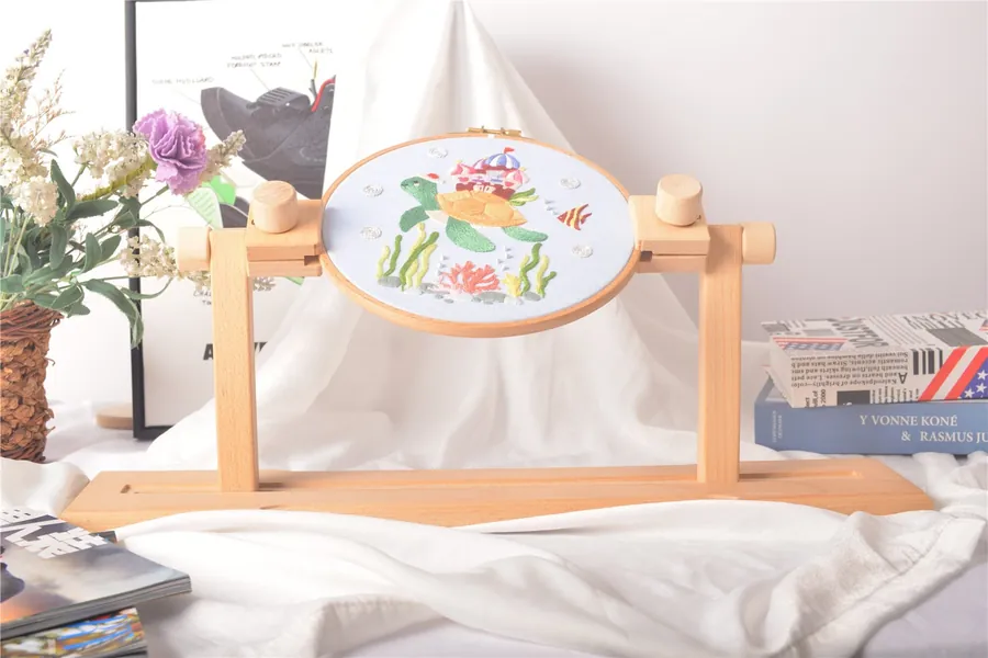 360 Degree Rotatable Adjustable Embroidery Hoop Stand/ Cross Stitch Frame Hoop Holder for Q-Snap Frame ( Embroidery Hoop is not Included)