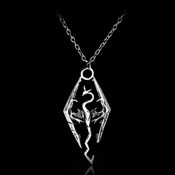 Skyrim Necklace Logo / The Elder Scrolls Skyrim Cosplay Pendant