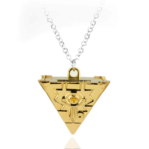 3D Yu-Gi-Oh Necklace Millenium Pendant Jewelry Anime Yugioh Toy Cosplay Pyramid Egyptian Eye Of Horus Necklace (1)