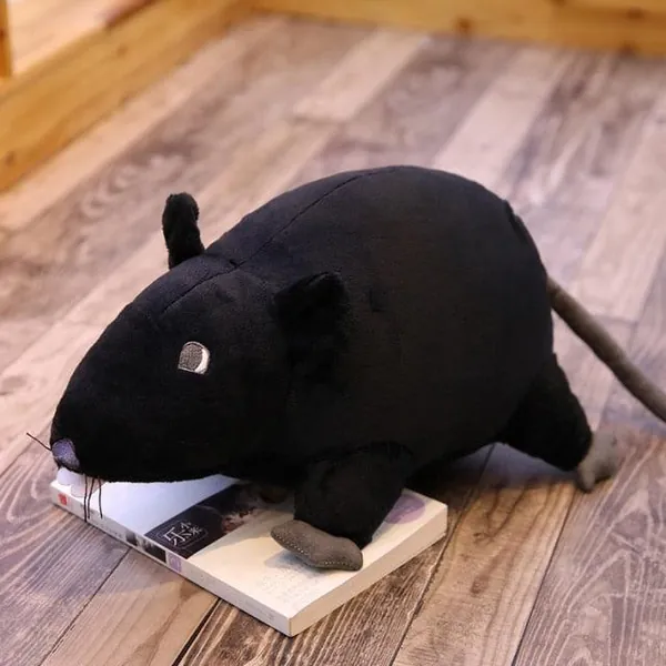 8" - 23.5" Large Realistic Simulation Rat Mouse Plushy Toy Dolls | 23.5" / 60cm / black