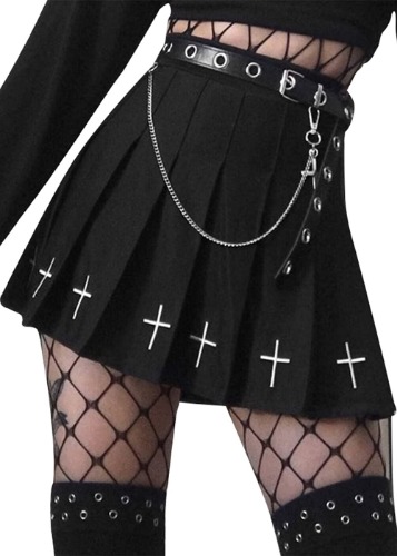 Pleated Skirt Goth 