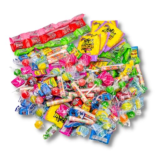 Ultimate Sour Candy Variety Pack - Candy - 2 LB Bag - Sour Candy Bulk - Bulk Candy for Candy Bags - Individually Wrapped Candy - Candy Pack - Variety Bulk Assorted Candy Sour - 2 LB