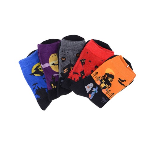 Halloween Socks - Purple / suit for 35-42