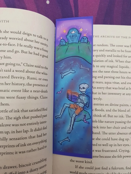BRB Skeleton Bookmark