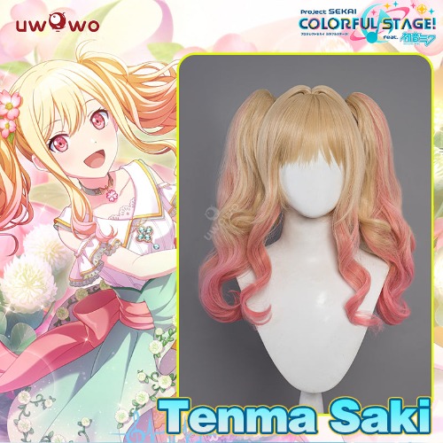 Uwowo Project Sekai Colorful Stage! feat. Cosplay Tenma Saki Cosplay Wig With Ponytail