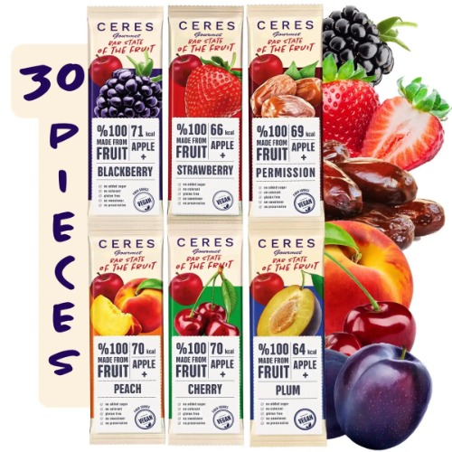 Fruit Strips Variety Pack by Ceres Gourmet, Vegan, Gluten-Free Bars