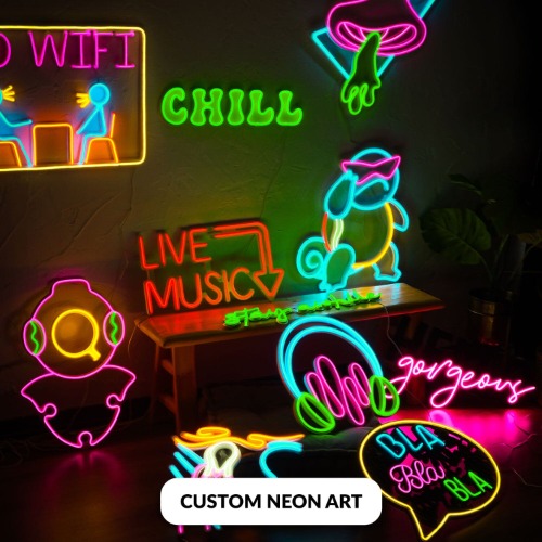 Custom Neon - 99 cm (39") / With Chain Hanger (+€30)