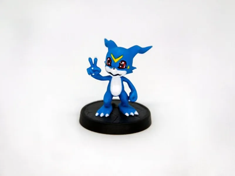 Veemon Figure  Digimon TCG Memory Marker 22mm | Etsy