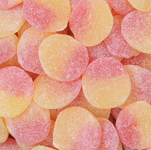 Fizzy Peaches 500g Share Bag by The Gourmet Sweet Company