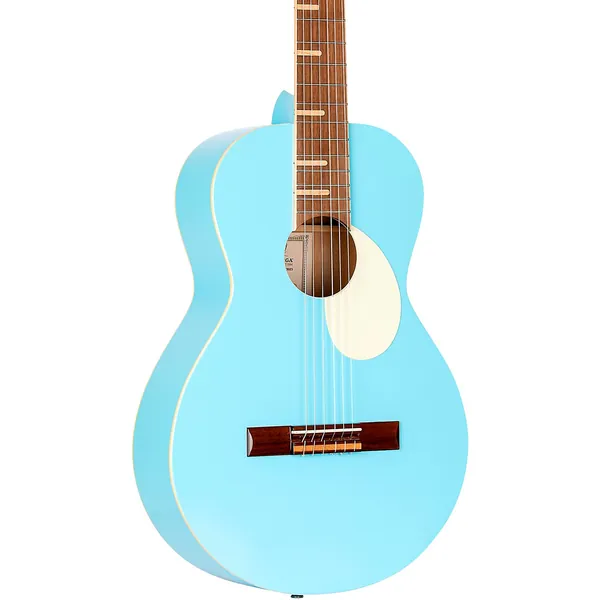 Ortega Gaucho Parlor Classical Guitar Sky Blue
