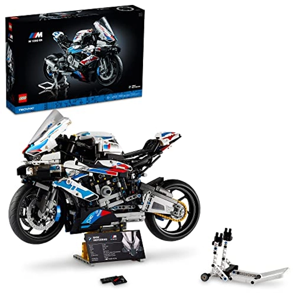 LEGO Technic BMW M 1000 RR 42130 Motorcycle Model Kit for Adults, Build and Display Motorcycle Set with Authentic Features, Motorcycle Gift Idea