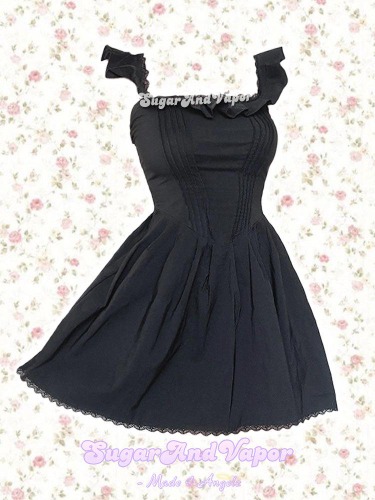 Maeve Dark Coquette Flared Dress | Black / M
